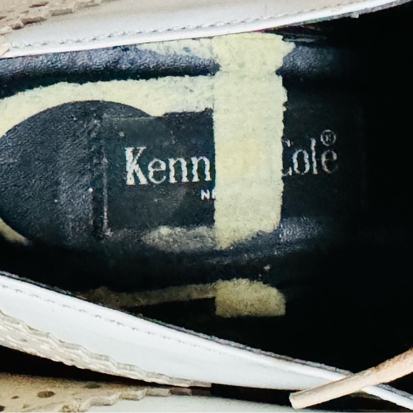 VINTAGE KENNETH COLE WOMEN'S OXFORD BROGUES MENSWEAR TASSLE LACE UP SHOES 1980s - Picture 9 of 11
